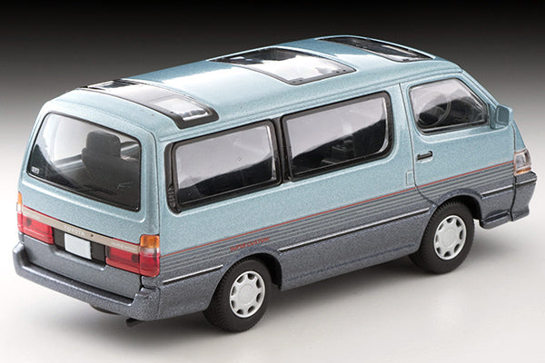 Tomica Limited Vintage Neo LV-N208c Toyota Hiace Wagon Super Custom (light blue / navy blue) Takara Tomy