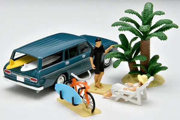 Tomytec Tomica Limited Vintage Neo Diorama Collection 64 #Car Snap 19a Surfing