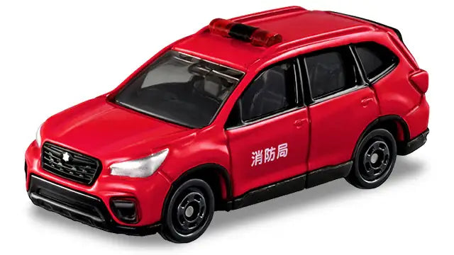 Takara Tomy Tomica #99 Subaru Forester fire command vehicle