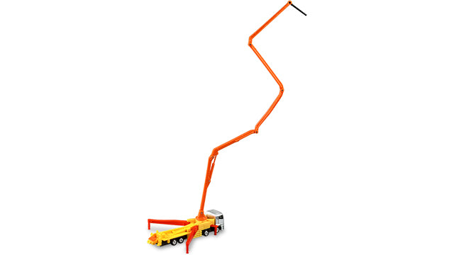 TOMICA #127 Mitsubishi Fuso Super Great Concrete Pump Car Takara Tomy