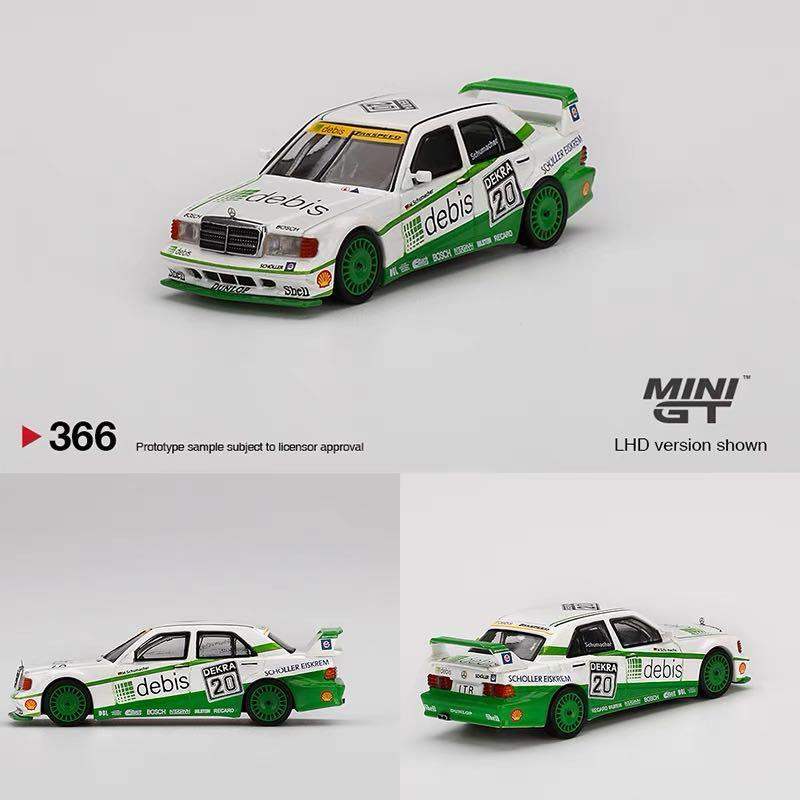 Mini GT MINI GT 1:64 #366 Mercedes-Benz 190E 2.5 16 Evolution II 1991 DTM Zakspeed #20 Michael Schumacher