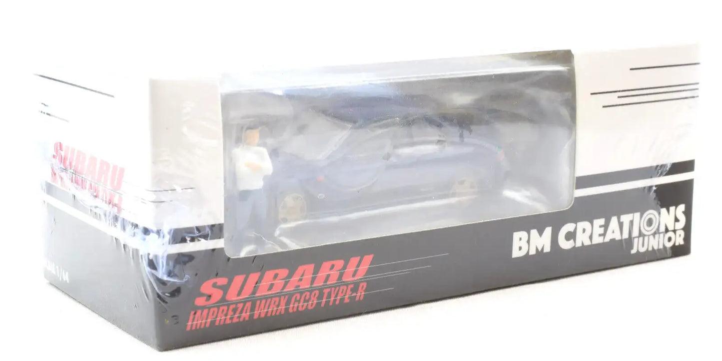 BM Creation 1:64 SCALE Subaru Impreza WRX GC8 Type-R Special Edition With Figure
