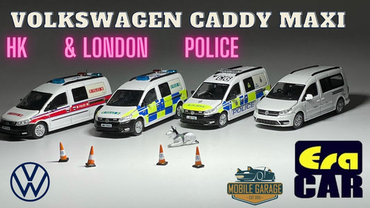 Chan's Garage-Mobile Garage HK-ChanCalvin-1/64-1:64 diecast-caddy maxi-Era car-Police-volkswagen-警車