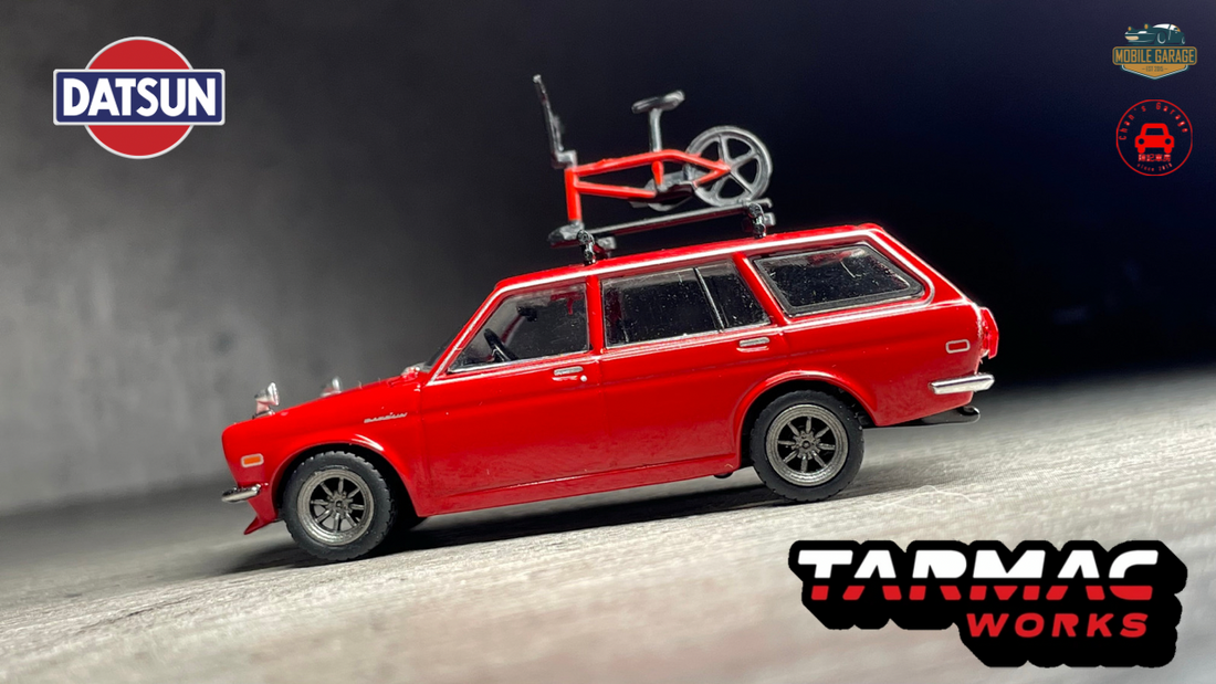 Chan's Garage-Mobile Garage HK-ChanCalvin-1/64-1:64 diecast-Datsun-JDM-Nissan-tarmac works-wagon-日産