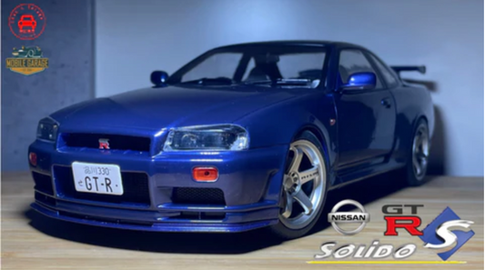1/18 Solido Midnight Purple Nissan Skyline GT-R34v