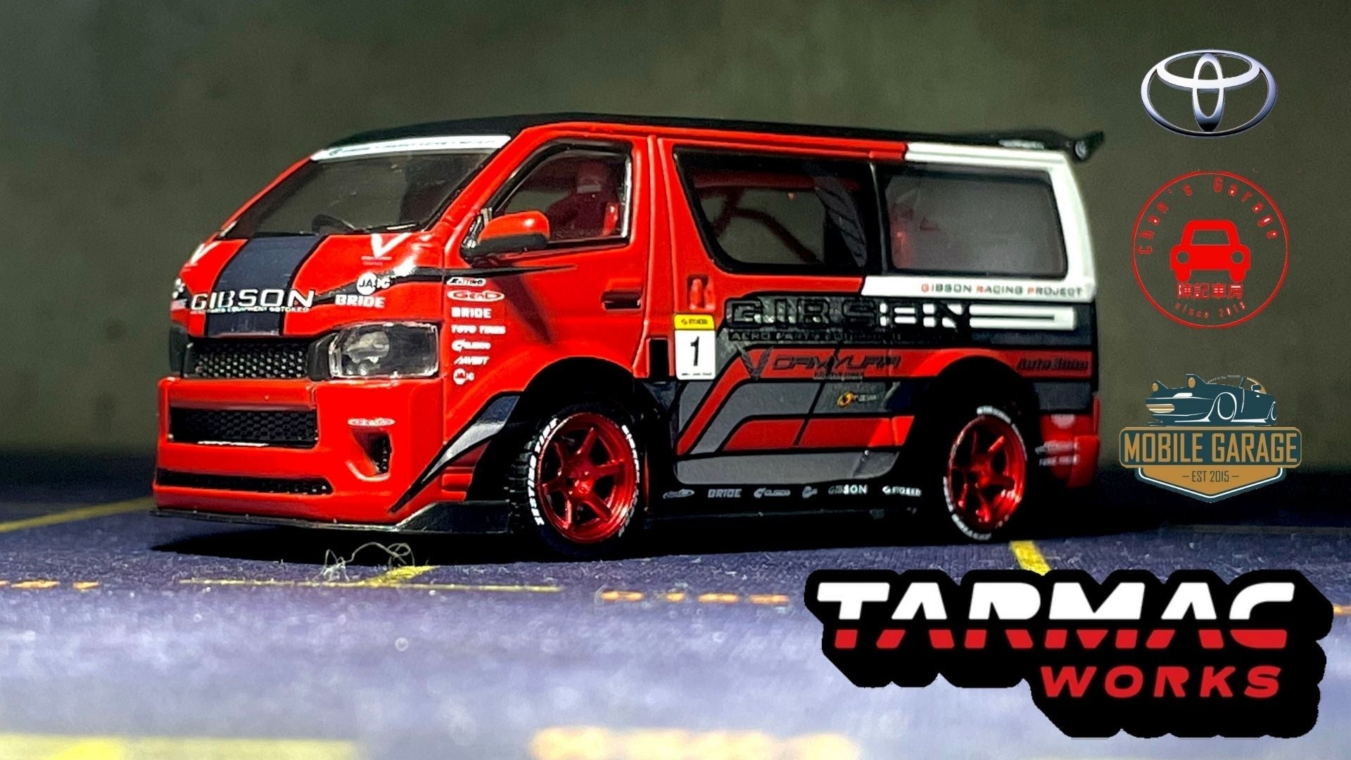 1/64 Toyota Hiace 200 Modified Widebody Camyura Gibson Japan