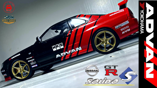 1/18 Solido Advan Livery Nissan Skyline GT-R34