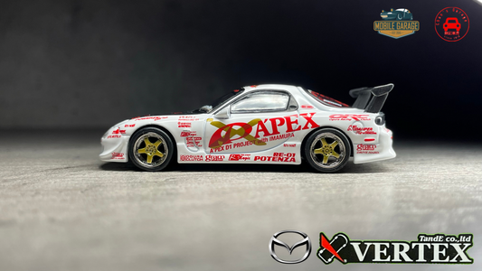 1/64 Tarmac Works Mazda Vertex RX-7 FD3S A’PEX D1 PROJECT