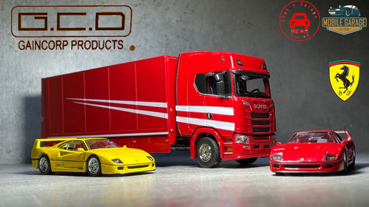 1/64 Gaincorp Products G. C. D. Scania S 730 Ferrari Enclosed/ Double Deck tow trucks 法拉利運輸車 拖車