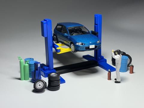Chan's Garage-Mobile Garage HK-Calvin Chan-Civic-Diorama-EG6-honda-Tomica Limited Vintage Neo-Tomytec