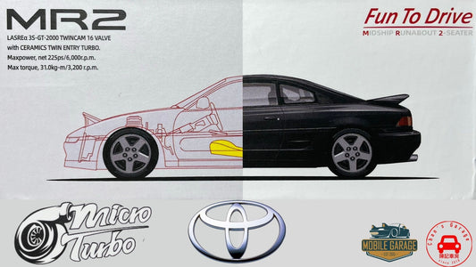 1/64 Peako Micro Turbo Toyota MR 2 Black pop up Headlight suspension 跳燈 JDM