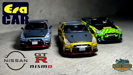 1:64 Era Car Nissan GT-R (R35) Nismo 2022 Special Edition Metal Gold Stealth Gray Portuguese Police