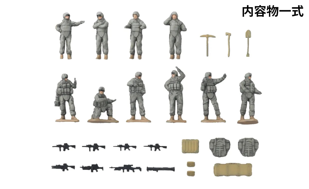 Tomytec Arsenia AS006 Combat Vehicle Expansion Set UCP Gray contents overview
