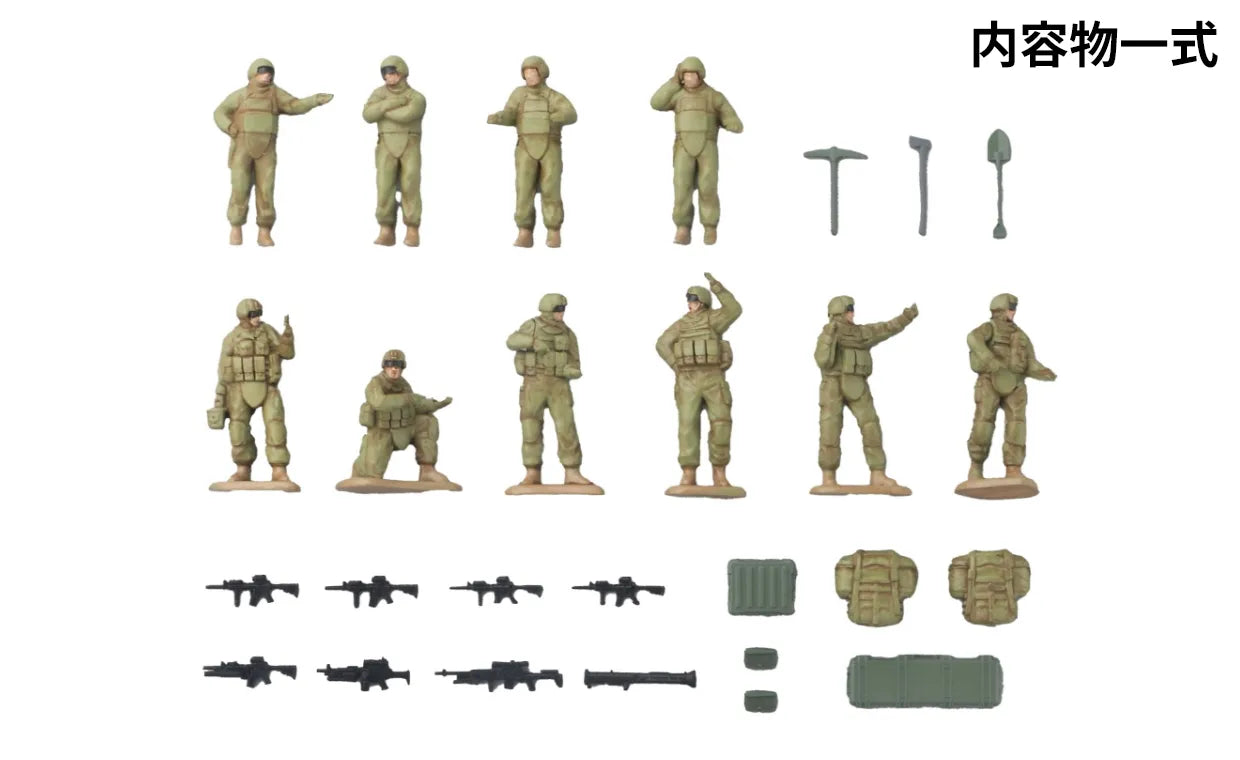 Tomytec Arsenia AS007 Combat Vehicle Expansion Set OCP Brown contents overview
