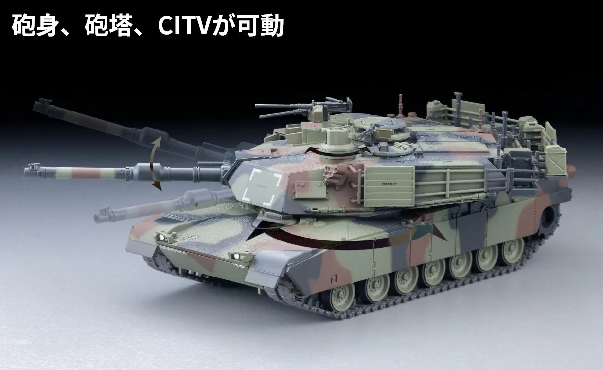 Arsenia AS008 M1A2 Abrams NATO Camouflage weathering example side view