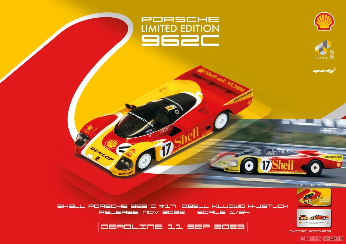 [Unboxed] Spark Model - Porsche 962C Shell Le Mans 1988 Porsche 962C LM Bell Ludwig Stuck #17