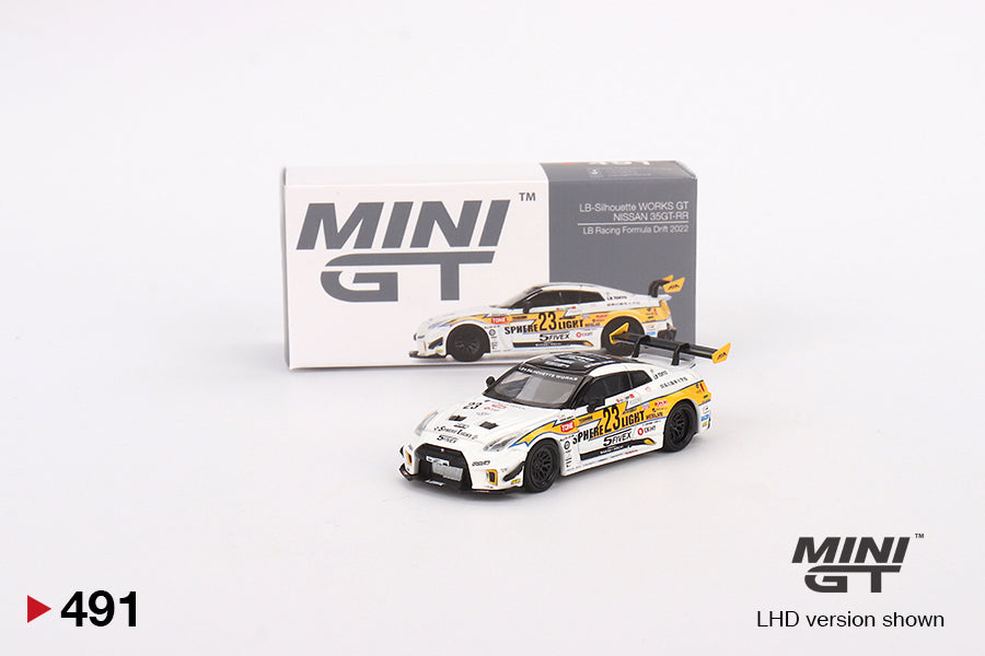 Mini GT #491 Nissan LB-Silhouette WORKS GT 35GT-RR Ver.2 LB Racing Formula Drift 2022