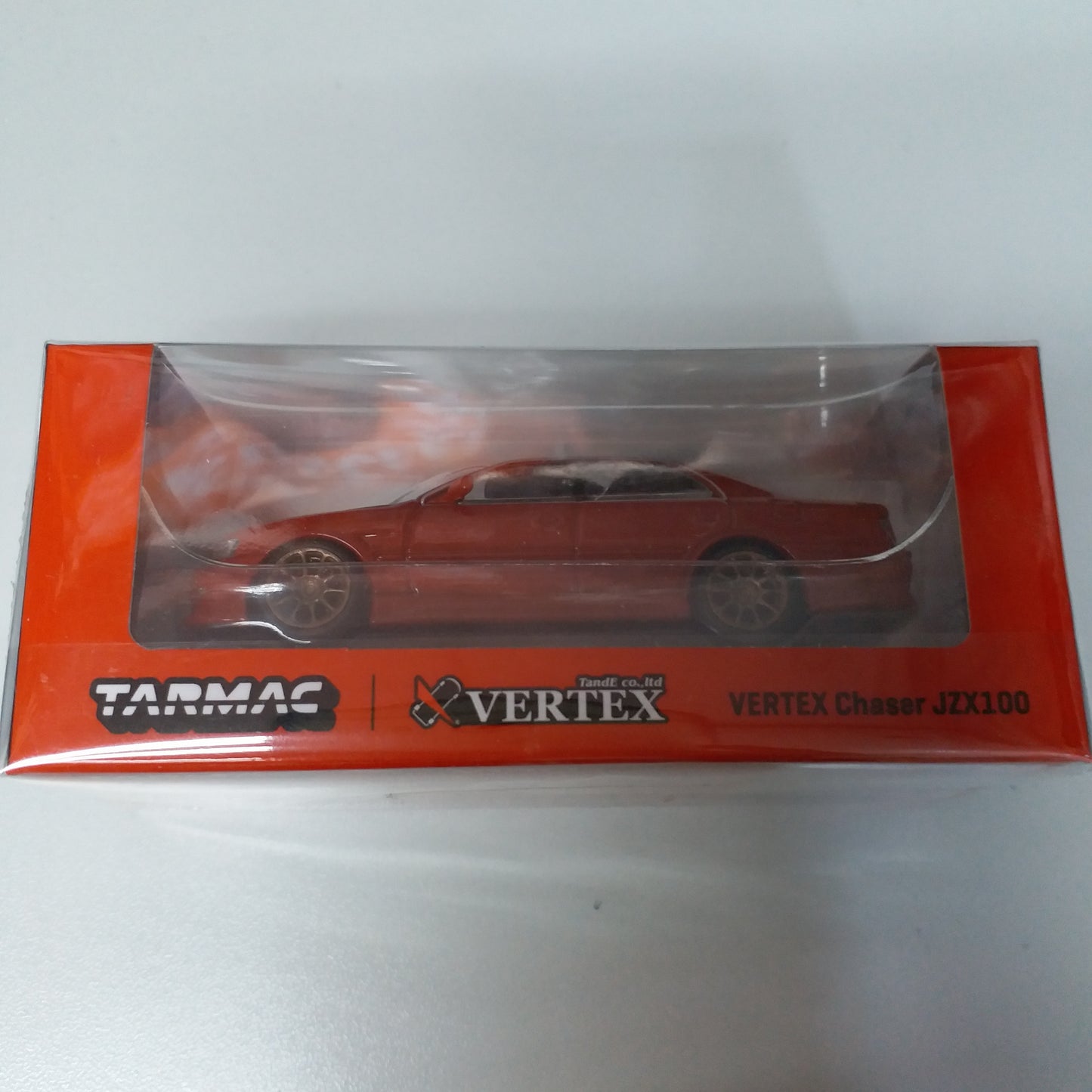 Tarmac Works x Vertex Toyota Chaser JZX100 (Red)