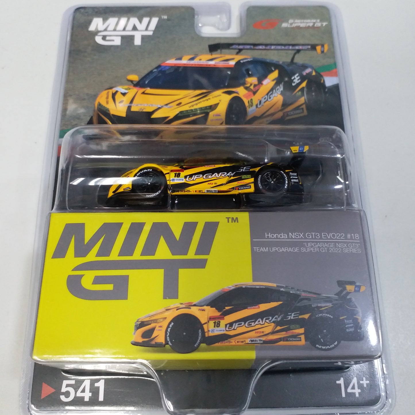 MINI GT #541 Honda NSX GT3 EVO22 #18 TEAM UPGARAGE 2022 Super GT Series