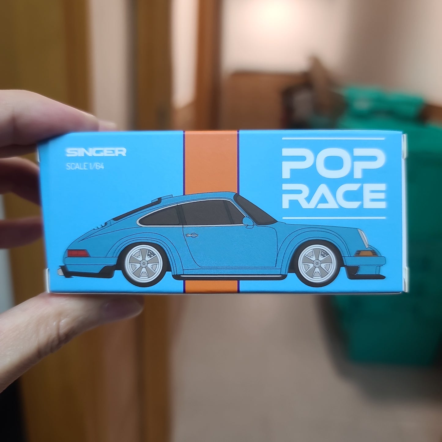 Pop Race 1:64 Scale Porsche 911 (964) Singer Blue