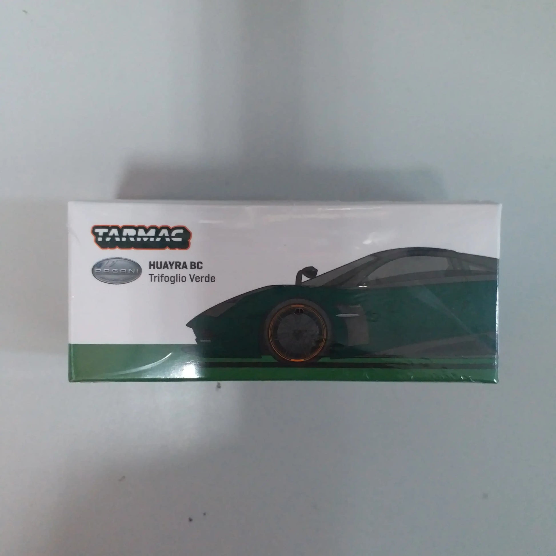 Modellino Auto Tarmac 1/64 Pagani Huayra BC Trifoglio Verde 2016 Modellino Auto Tarmac 1/64 Pagani Huayra BC Trifoglio Verde 2016