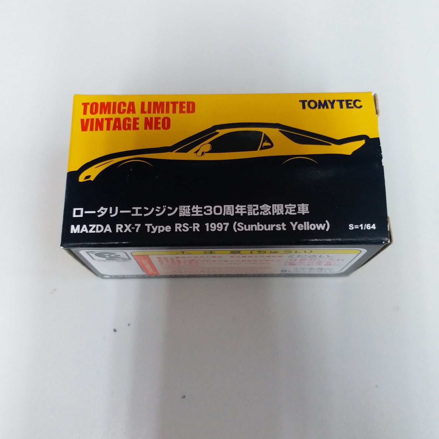 Tomica Limited Vintage Neo Mazda RX-7 FD3S Sunburst Yellow Hong Kong Exclusive Scale 1:64