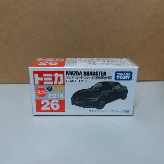 Tomica #26 Mazda Roadster 1st edition (2016) 1:64 SCALE