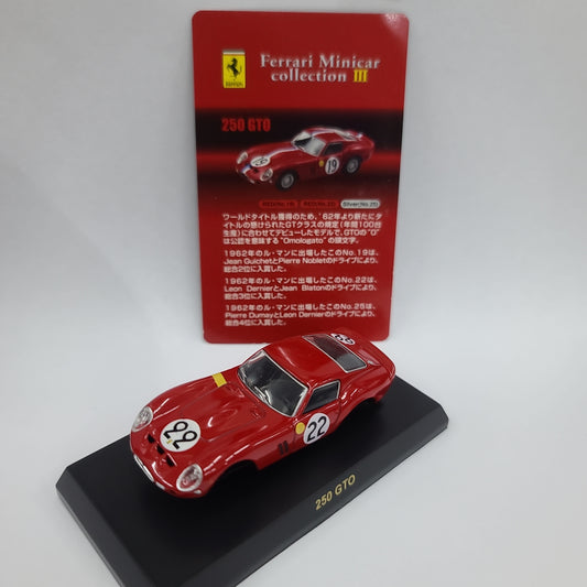Kyosho 1:64 Scale Ferrari Racing Minicar Collection 250GTO #22
