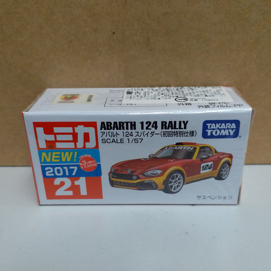 Tomica #21 Abarth 124 Rally