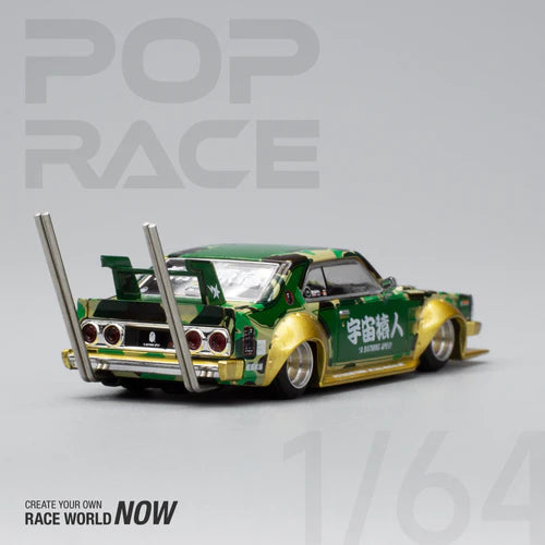 Pop Race 1/64 Nissan Skyline (C210) Kaido Racer Bosozuko Style BAPE 30th Anniversary Edition