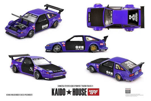 Mini GT x Kaido House #254 Toyota AE86 Sprinter Trueno TOUGE V1