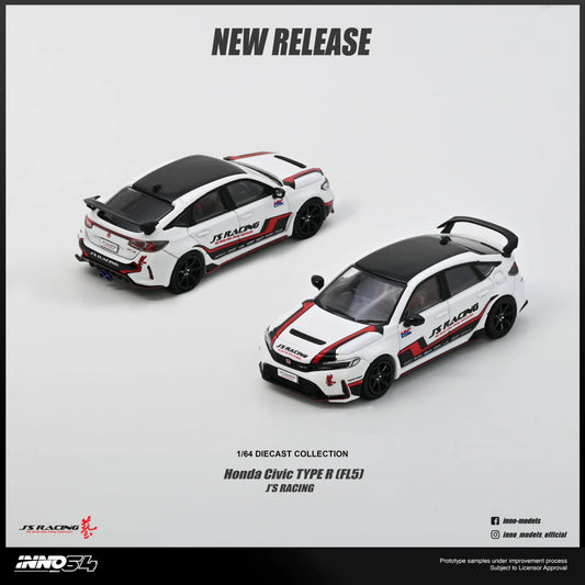 INNO64 IN64-FL5JS-WHI Honda Civic Type R FL5 J'S Racing White-Inno64-1:64-Mobile Garage HK