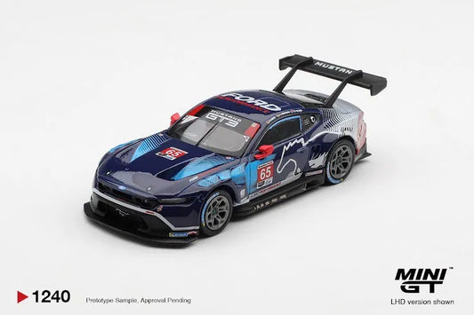 Mini GT #1240 Ford Mustang GT3 #65 Ford Multimatic Motorsports 2025 IMSA Daytona 24 Hrs Winner