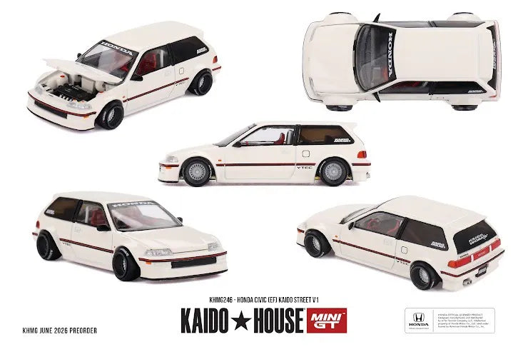 Kaidohouse x Mini GT #246 Honda Civic (EF) Kaido Street V1