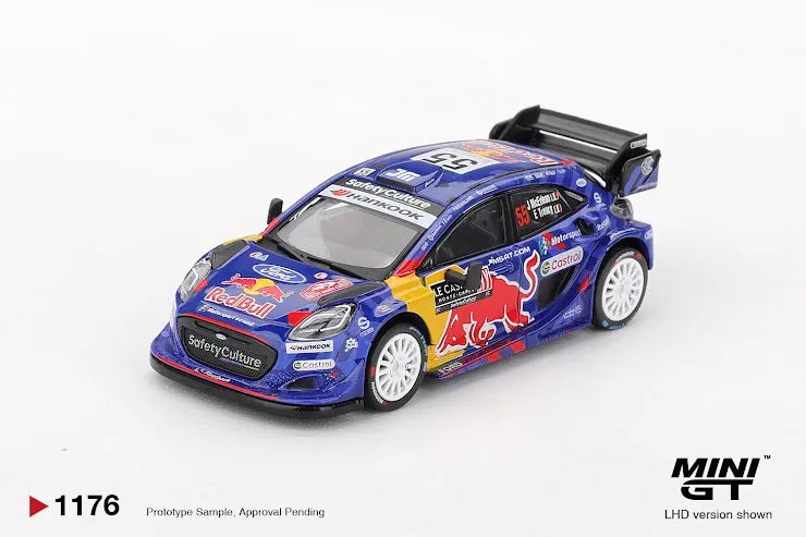 Mini GT #1176 1:64 Scale Ford Puma Rally1 #55 M-Sport Ford WRT 2025 Rally Monte-Carlo