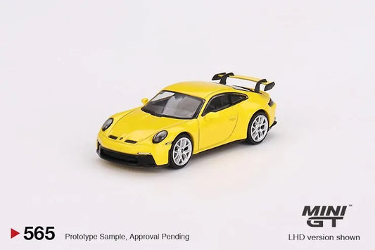Mini GT #565 Porsche 911 (992) GT3 Racing Yellow