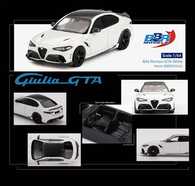 BBR Models 1/64 Alfa Romeo Giulia GTA White