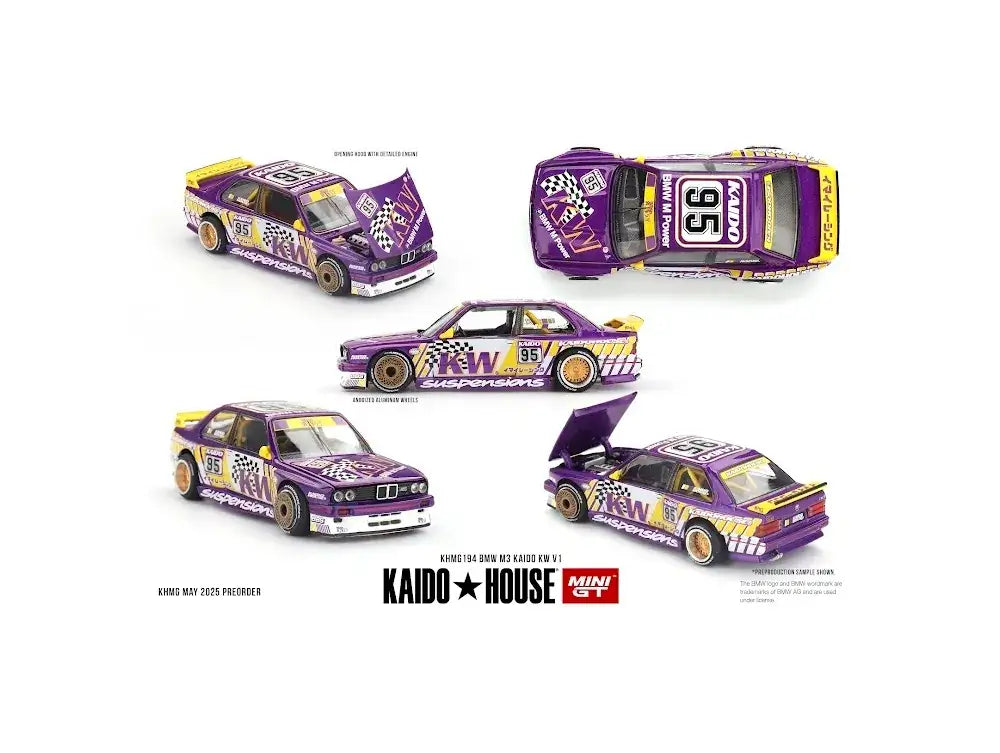Mini GT x Kaido House #194 BMW M3 Kaido KW V1 – Mobile Garage HK
