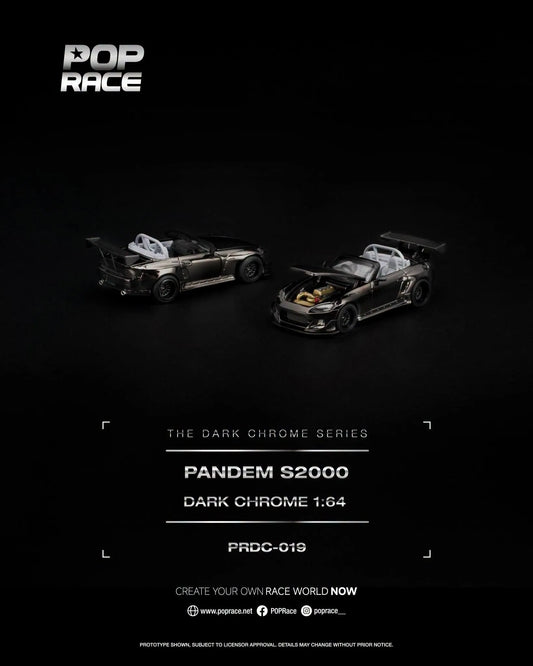 Pop Race PRDC-019 Pandem S2000 Dark Chrome 1:64