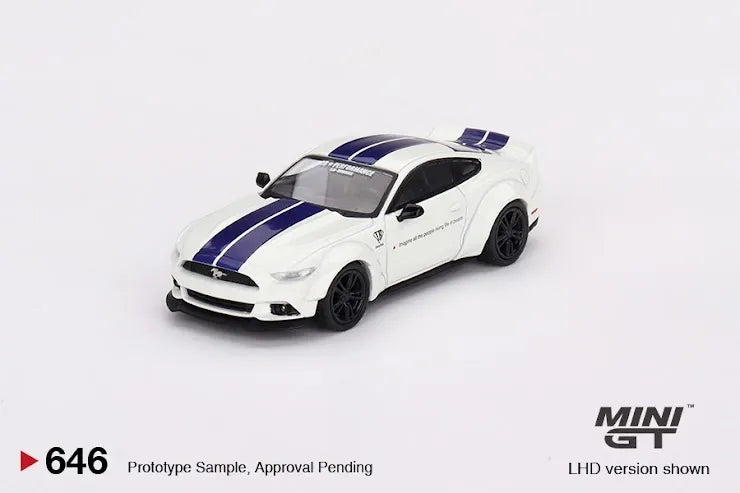 Mini GT #646 FORD MUSTANG GT LB-WORKS White
