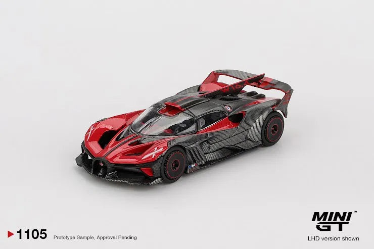 Mini GT 1:64 Scale ( MGT01105-L ) Bugatti Bolide Red