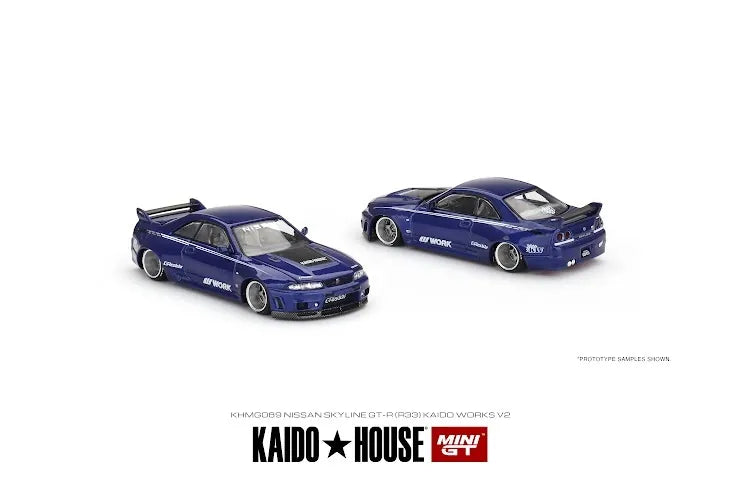 Mini GT x Kaido House #89 1:64 Nissan Skyline GT-R (R33) Kaido Works V2