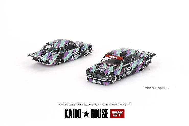Mini GT x Kaido House 1:64 #068 Datsun 510 Pro Street HKS V1