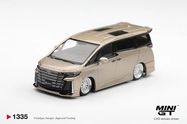 Mini GT #1335 Toyota Vellfire 40 KUHL Gold Metallic