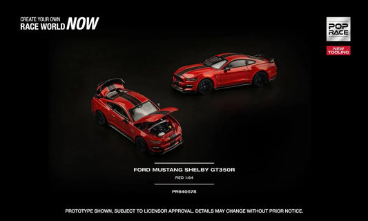 Pop Race PR640578 Ford Mustang Shelby GT350R Race Red