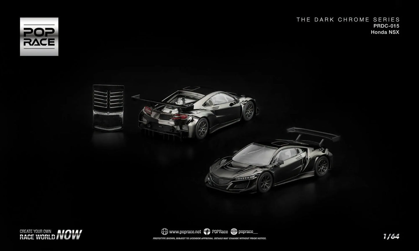 Pop Race PRDC-015 Honda NSX GT3 EVO22 Dark Chrome 1:64