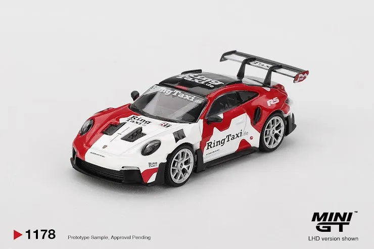 Mini GT #1178 1:64 Scale Porsche 911(992) GT3 RS Weissach RingTaxi.com