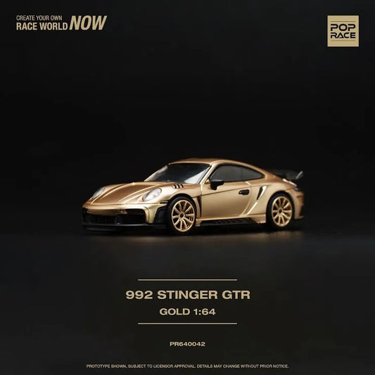 Pop Race 1:64 Scale Porsche 992 Stinger GOLD