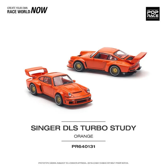 Pop Race 1:64 Scale SINGER DLS TURBO (TRACK) ORANGE