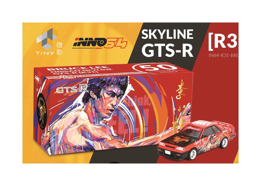 INNO64 x TOYEAST 1/64 NISSAN SKYLINE GTS-R (R31) " Bruce Lee"